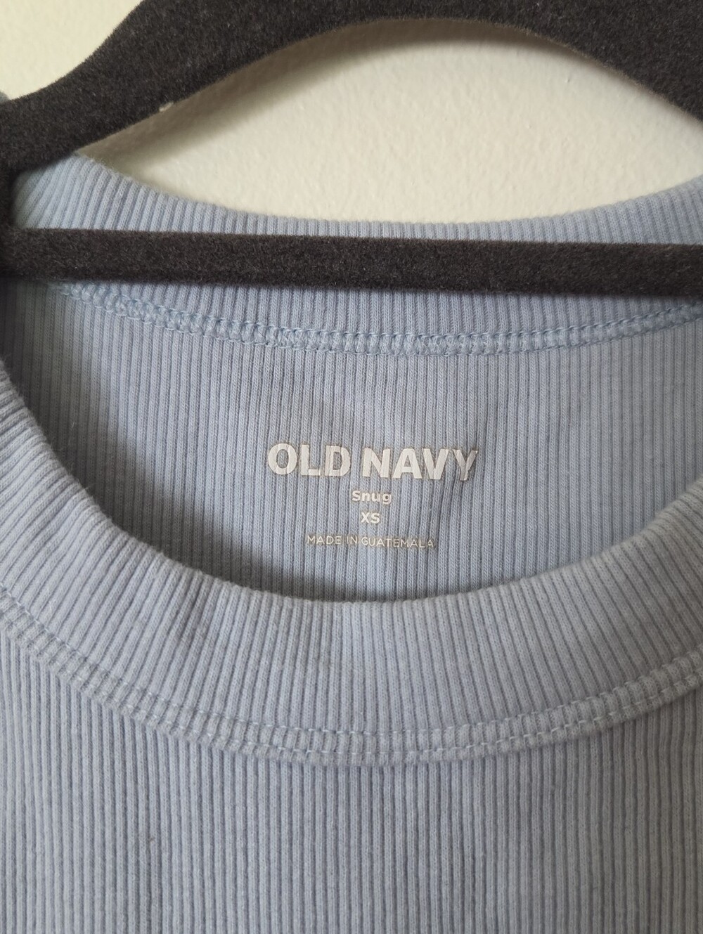 Light Blue Ribbed Racer Back Tank XS - Picture 3 of 4